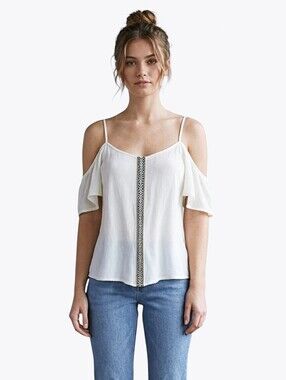 2/ $35- One Clothing L.A- Drop shoulder loose Boho top- M